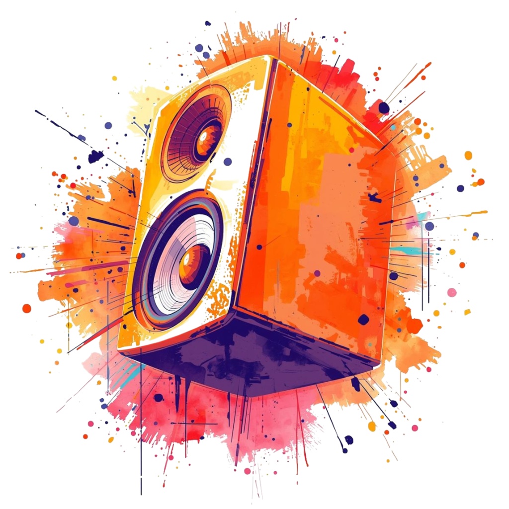 水彩風ポップなライブグッズ・クリップアートセット(全10種/PNG背景透過)