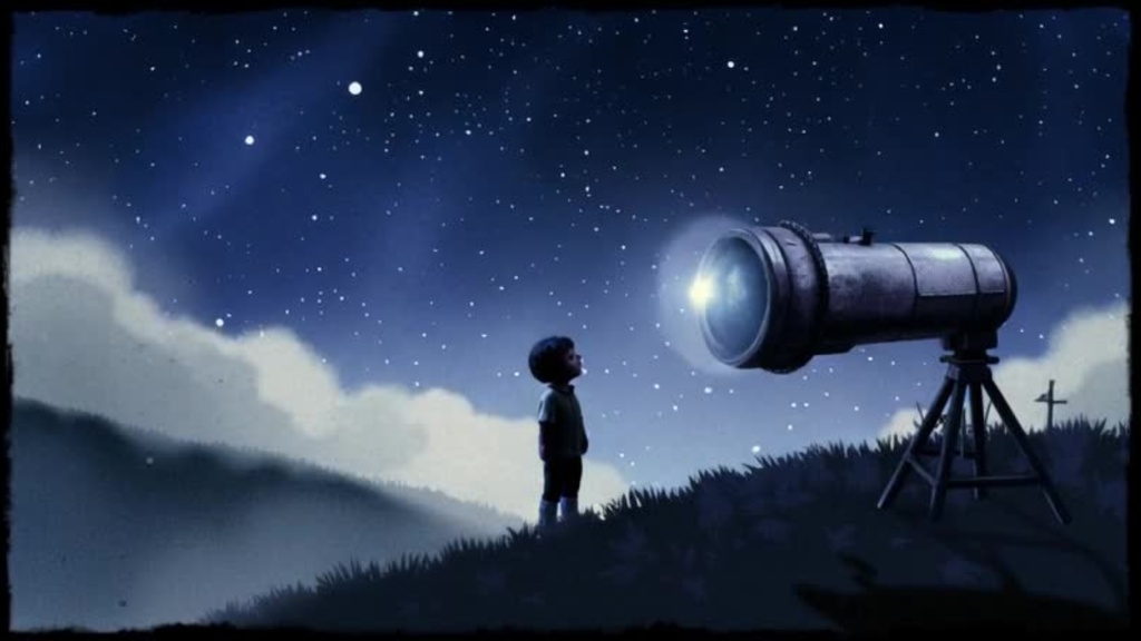 【無料】動画素材　天体観測