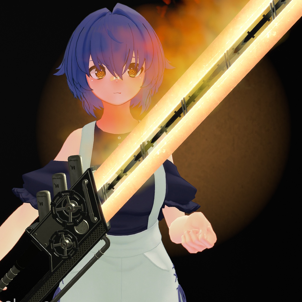 オリジナル3Dモデル 「残火 zanka」 3色バリエーション