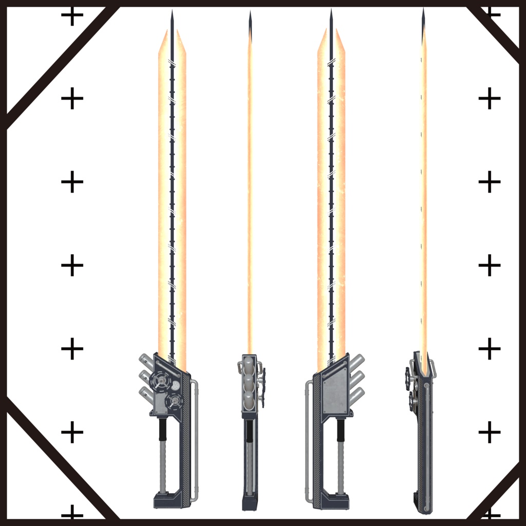 オリジナル3Dモデル 「残火 zanka」 3色バリエーション