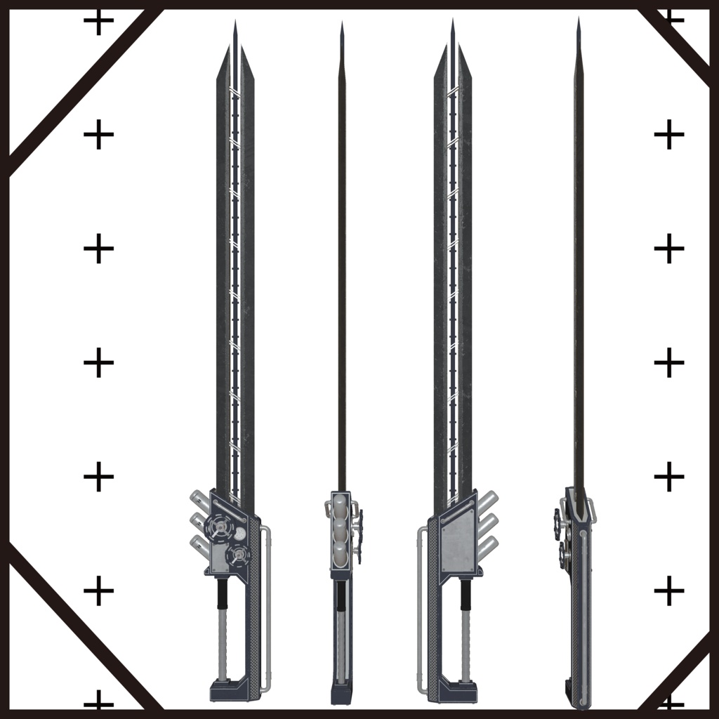 オリジナル3Dモデル 「残火 zanka」 3色バリエーション