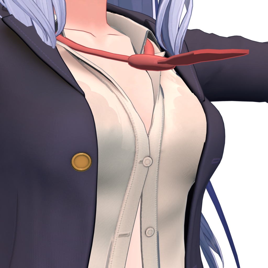 オリジナル3Dモデル 「Naughty blazer」桔梗、APOLLO対応衣装