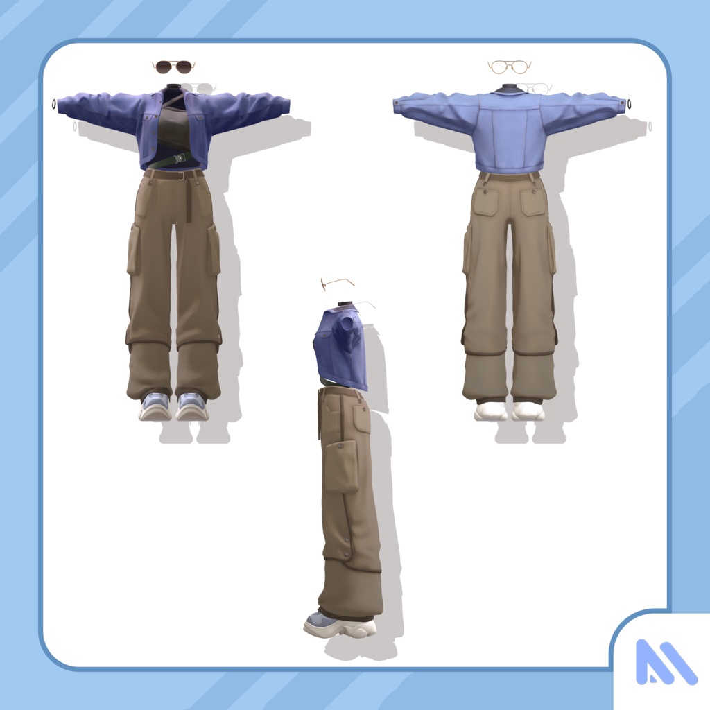 【12アバター対応】「 Pop Trip 」オリジナル3Dモデル