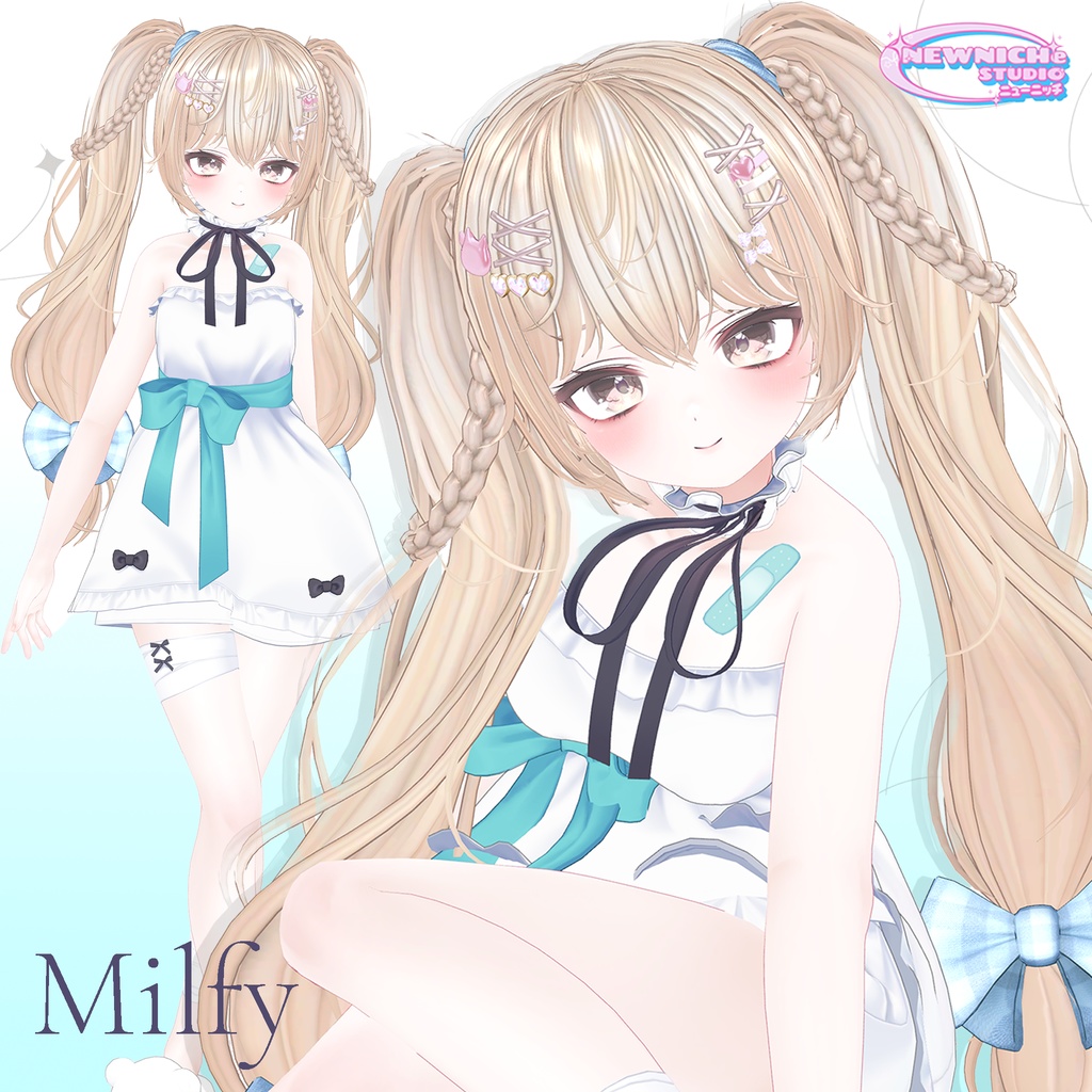 Mofi Twin Hair / モフィ ツインテール