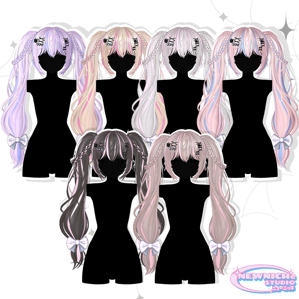 Mofi Twin Hair / モフィ ツインテール