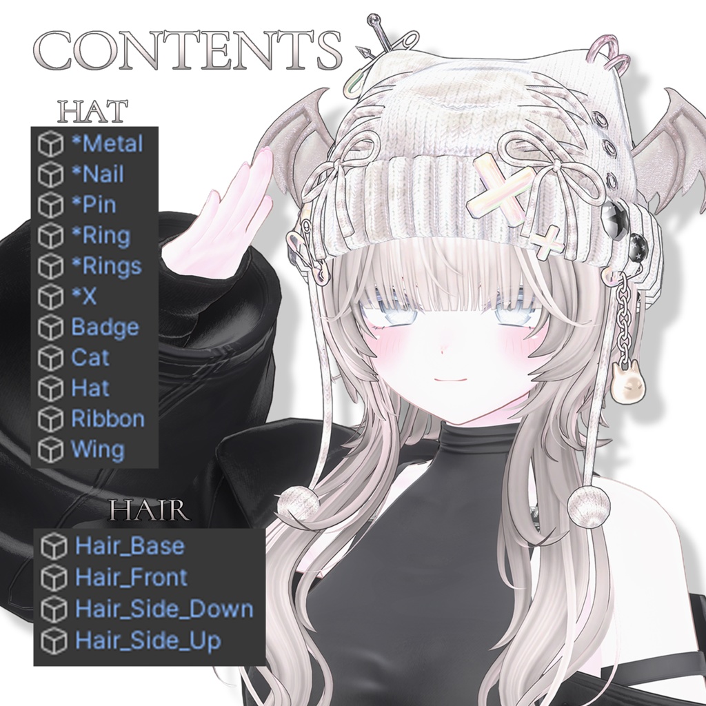 【10 avatars】 Riko Tail Bob / リコのテールボブ