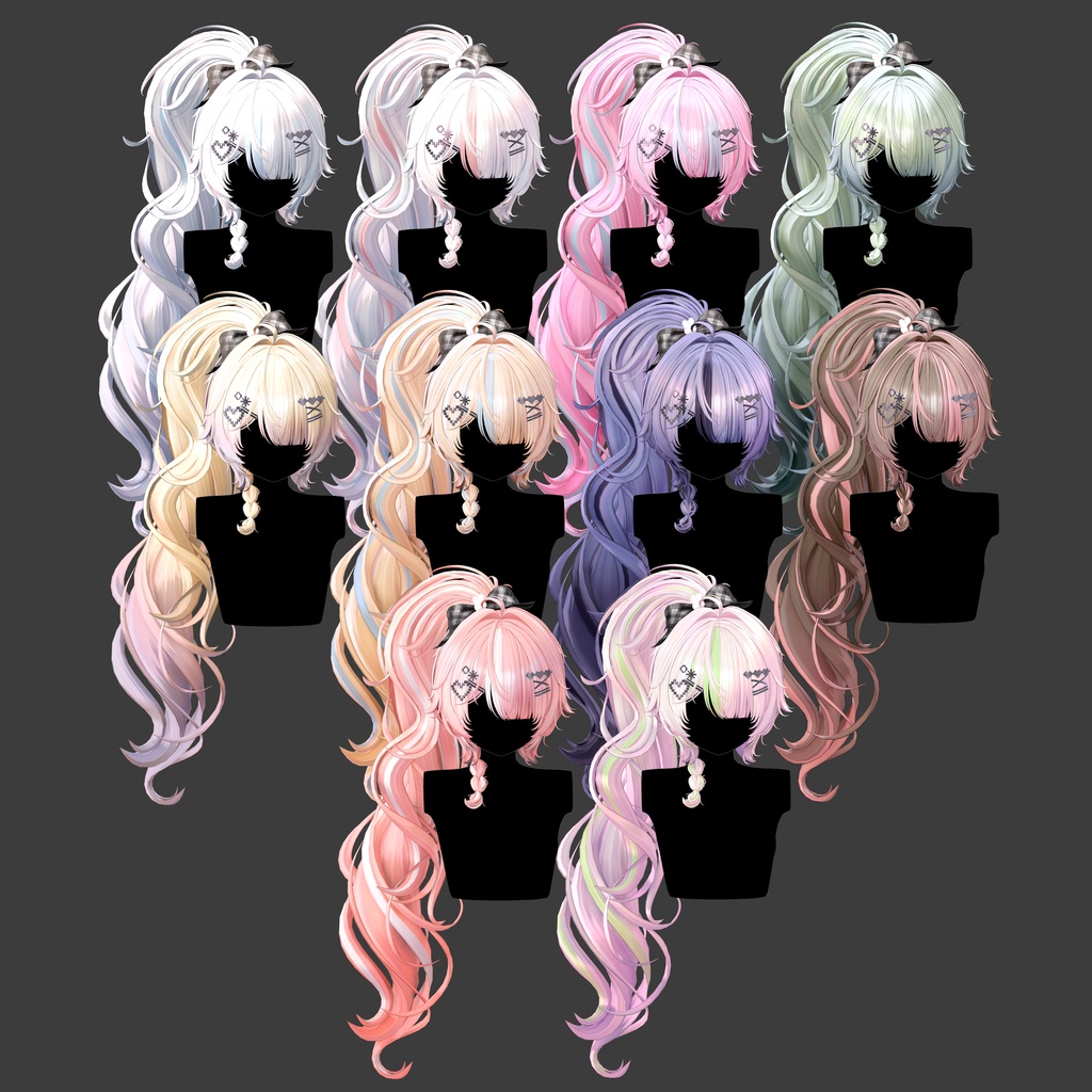 【15 avatars】 Fuwa Ponytail / ふわ ポニーテール