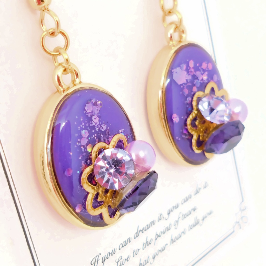 魔法少女まどか☆マギカ ソウルジェム 暁美ほむら ピアス イヤリング アクセサリー