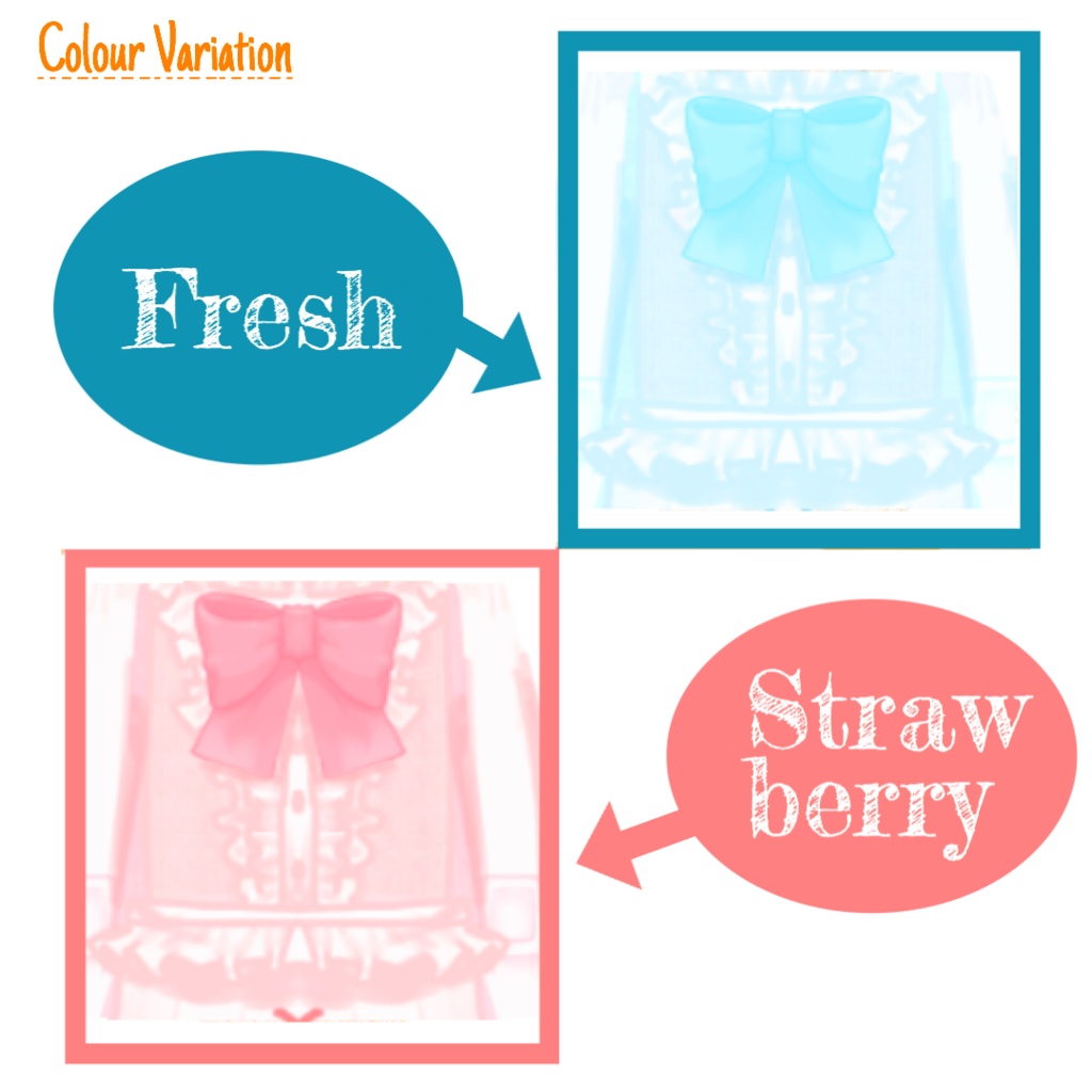 【無料】ミルクモチーフドレス