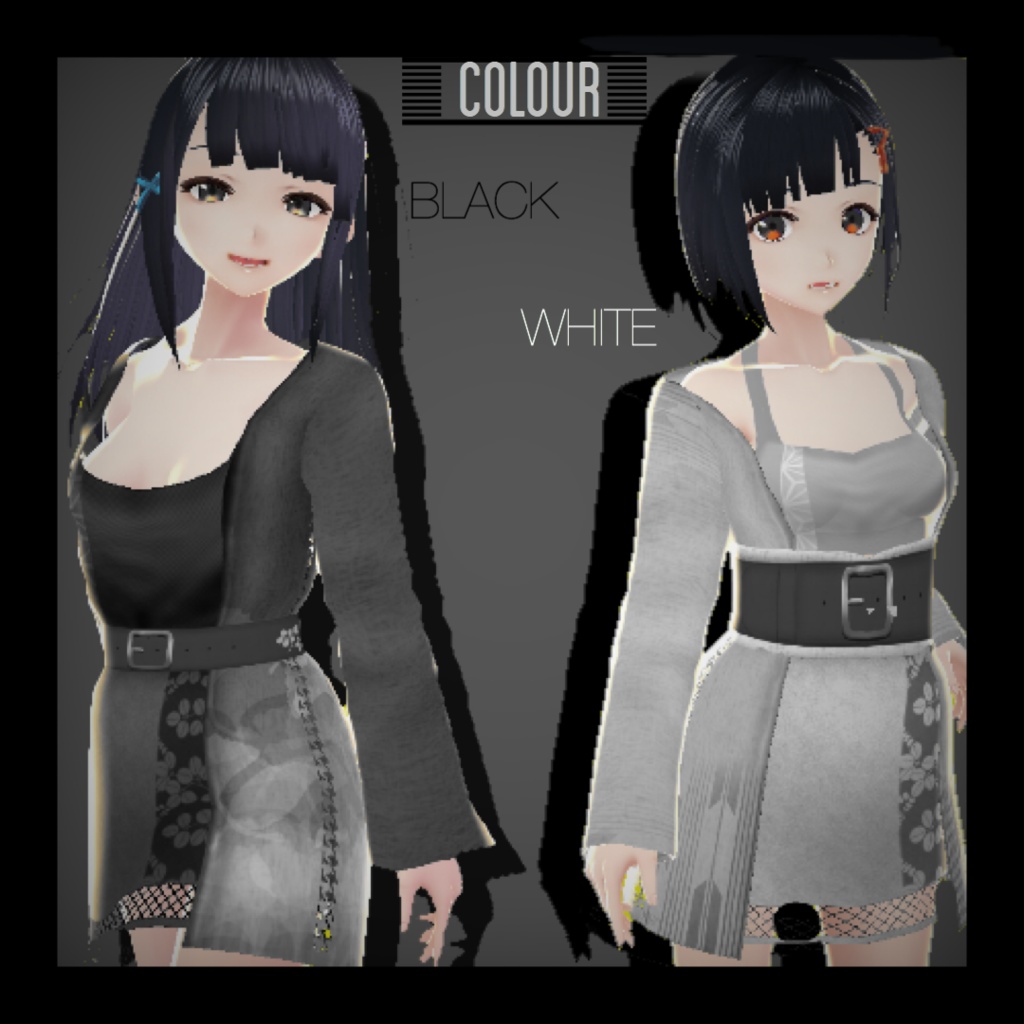 【無料】和柄ガウンコーデ5点セット【ロングコートテクスチャ】