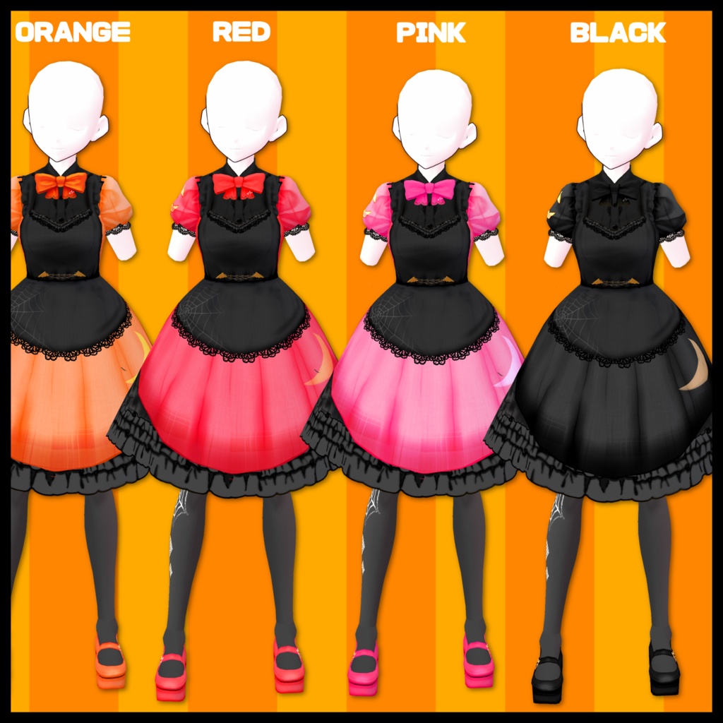 【無料】ハロウィンエプロンドレス