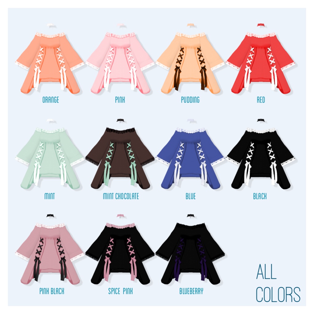 【無料版有】クロスリボンオフショルダーミニワンピ