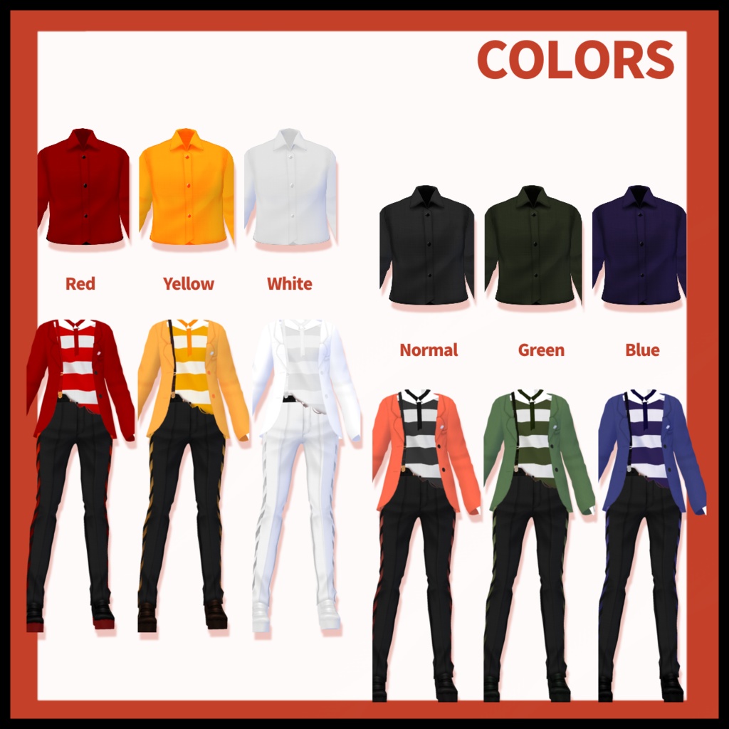 【無料】プリズナーライクボーダートップスセットアップ