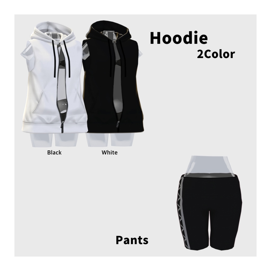 【無料】モノクロスイムウェアセット