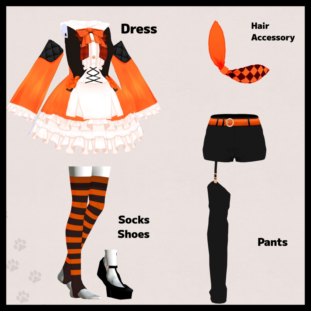 【無料版有】ハロウィンウィッチドレス