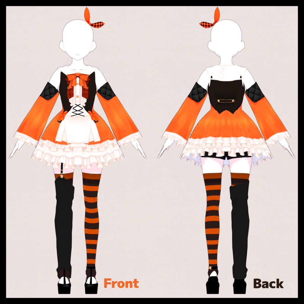 【無料版有】ハロウィンウィッチドレス