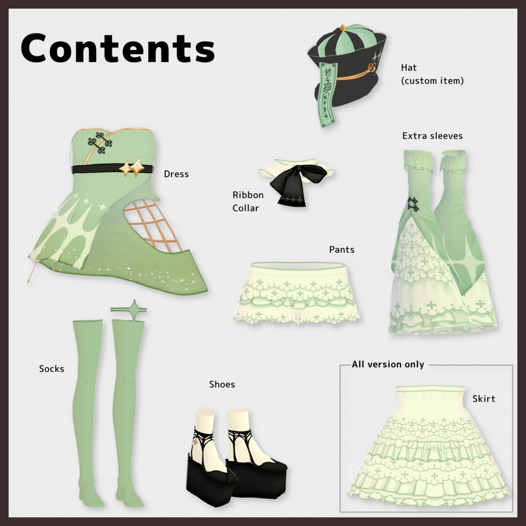 【無料版有】ポップダイヤキョンシー【VRoid】