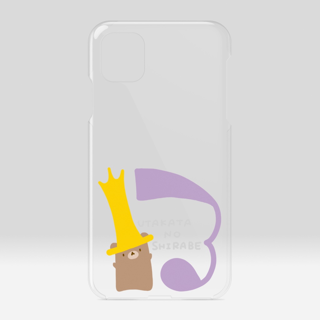 クリアiPhoneケース - 13番のきんぐ