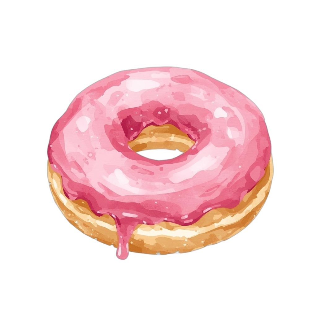 【PNG素材】大人可愛いスイーツクリップアートセット(全8種/水彩スタイル/背景透過)