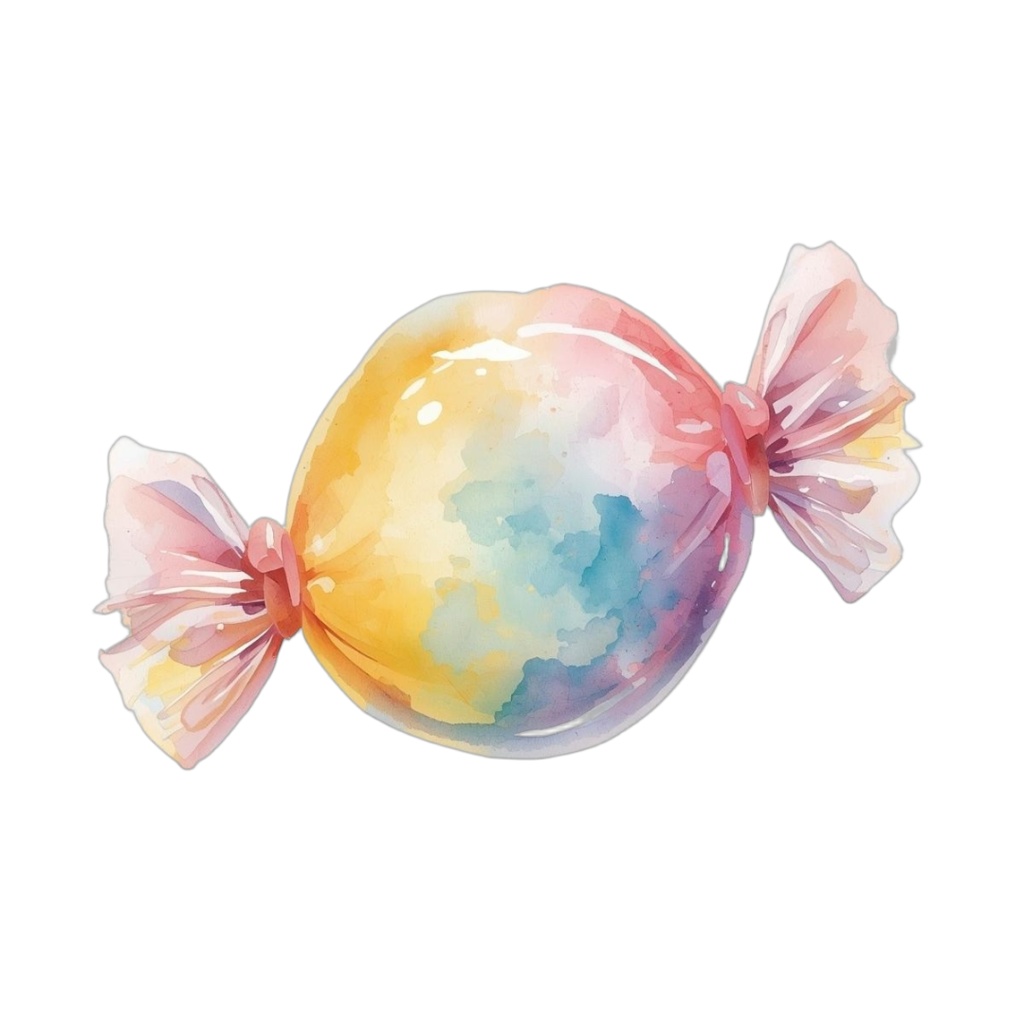 【PNG素材】大人可愛いスイーツクリップアートセット(全8種/水彩スタイル/背景透過)