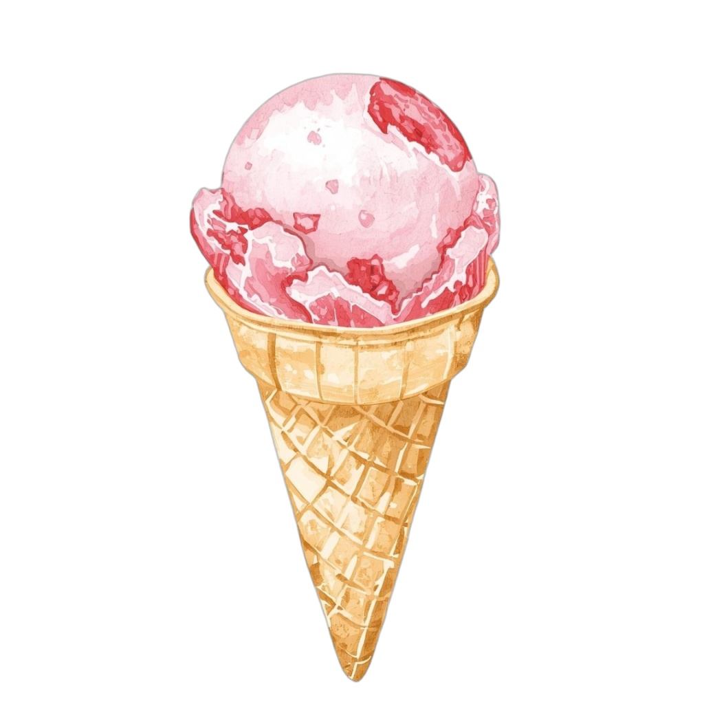 【PNG素材】大人可愛いスイーツクリップアートセット(全8種/水彩スタイル/背景透過)