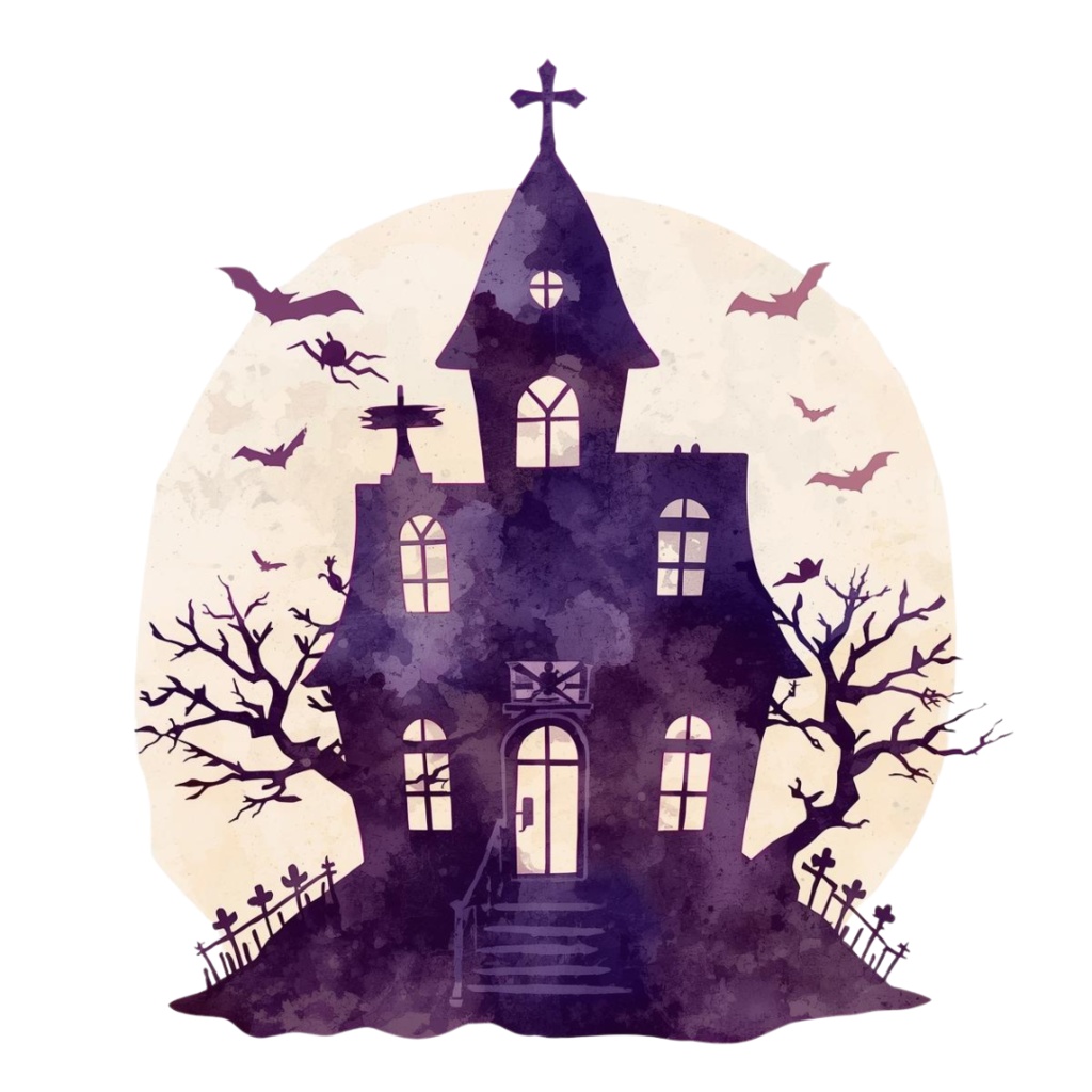 【PNG素材】大人可愛いハロウィンクリップアートセット(全8種/水彩スタイル/背景透過)