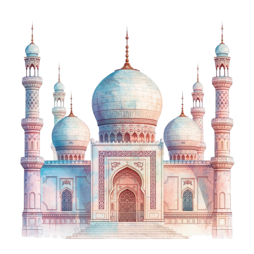 【PNG素材】大人可愛いアラビアンナイトクリップアートセット(全8種/水彩スタイル/背景透過)