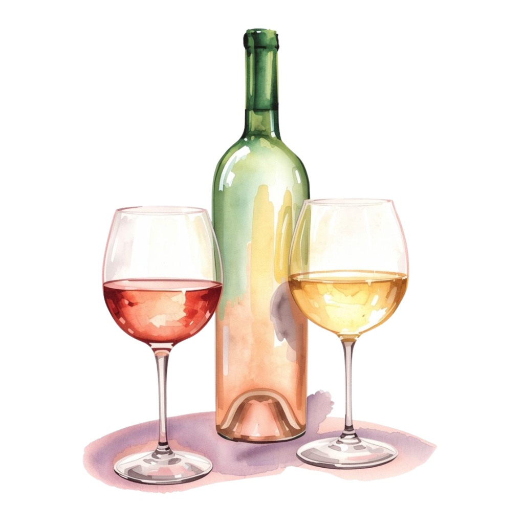 【PNG素材】大人可愛いピクニッククリップアートセット(全8種/水彩スタイル/背景透過)