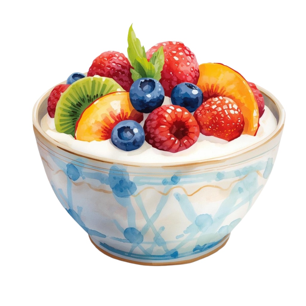 【PNG素材】大人可愛い朝ごはんクリップアートセット(全8種/水彩スタイル/背景透過)