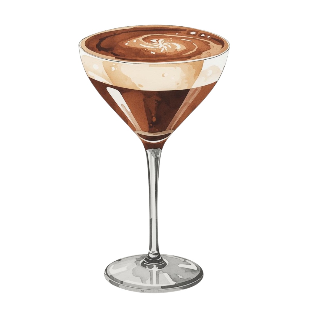 【PNG素材】大人可愛いカクテルクリップアートセット(全8種/水彩スタイル/背景透過)