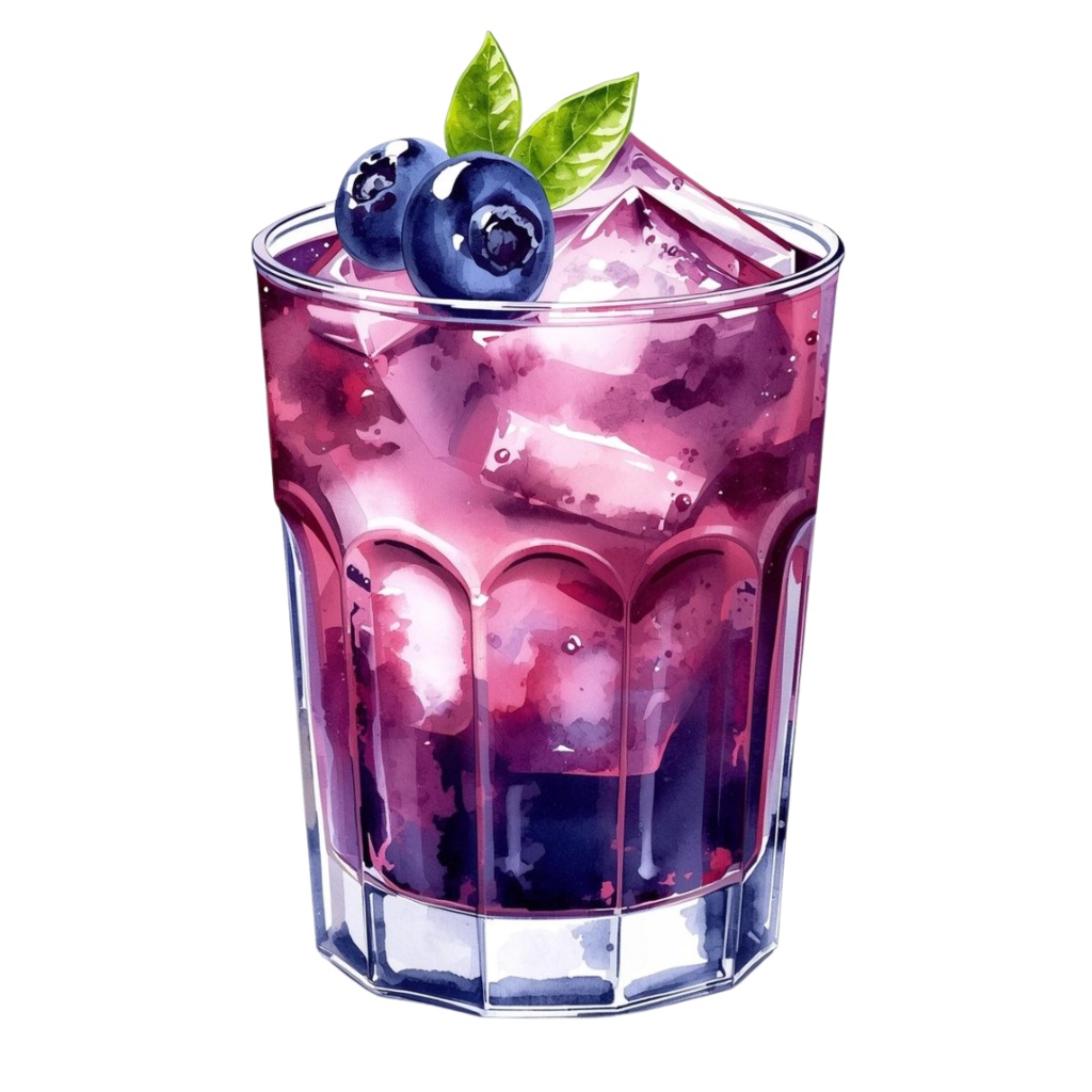 【PNG素材】大人可愛いカクテルクリップアートセット(全8種/水彩スタイル/背景透過)