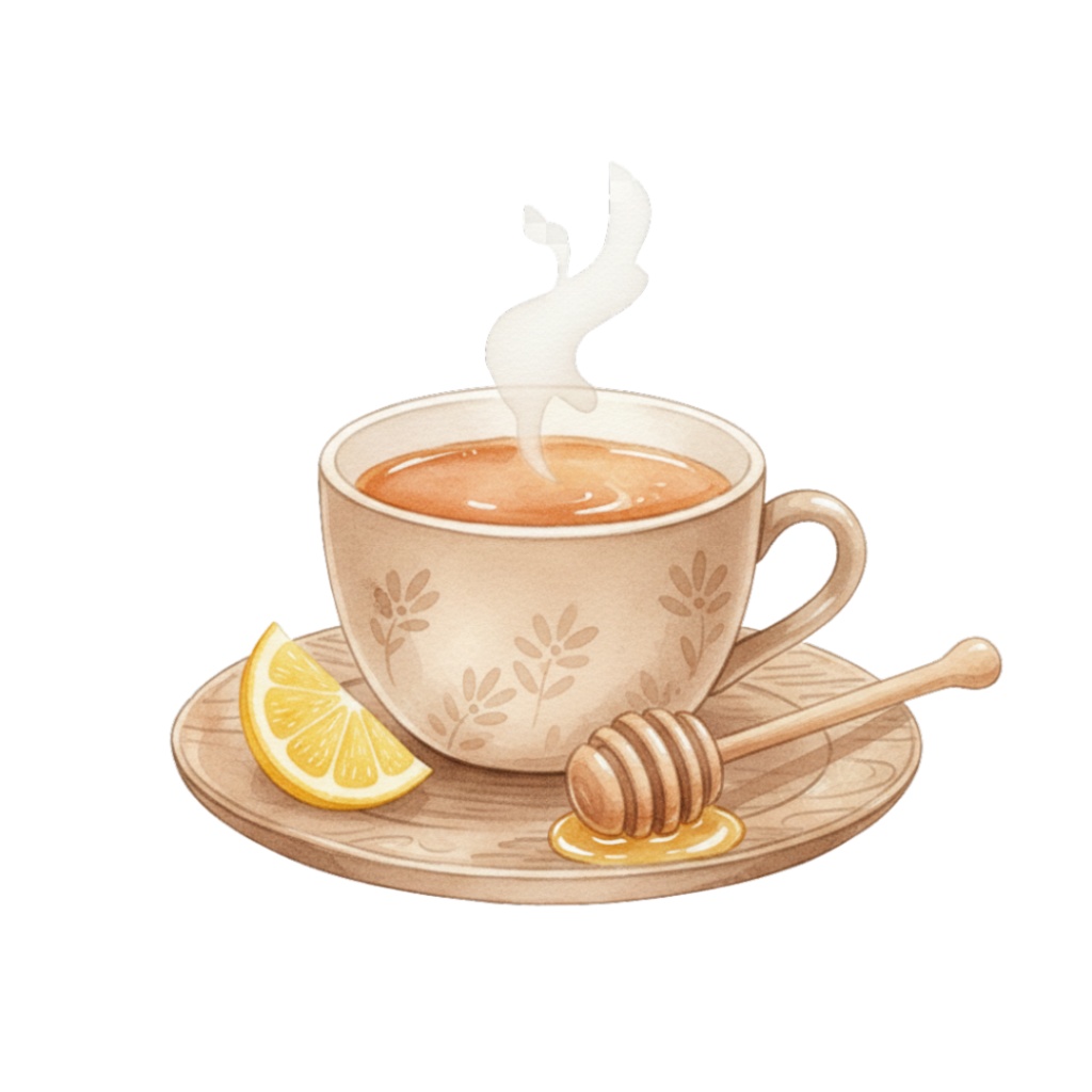 【PNG素材】大人可愛いCOZY TIMEクリップアートセット(全11種/水彩スタイル/背景透過)