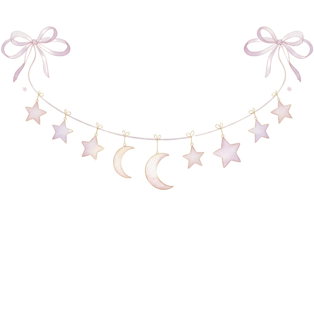 【PNG素材】大人可愛いパジャマパーティーリップアートセット(全10種/水彩スタイル/背景透過)