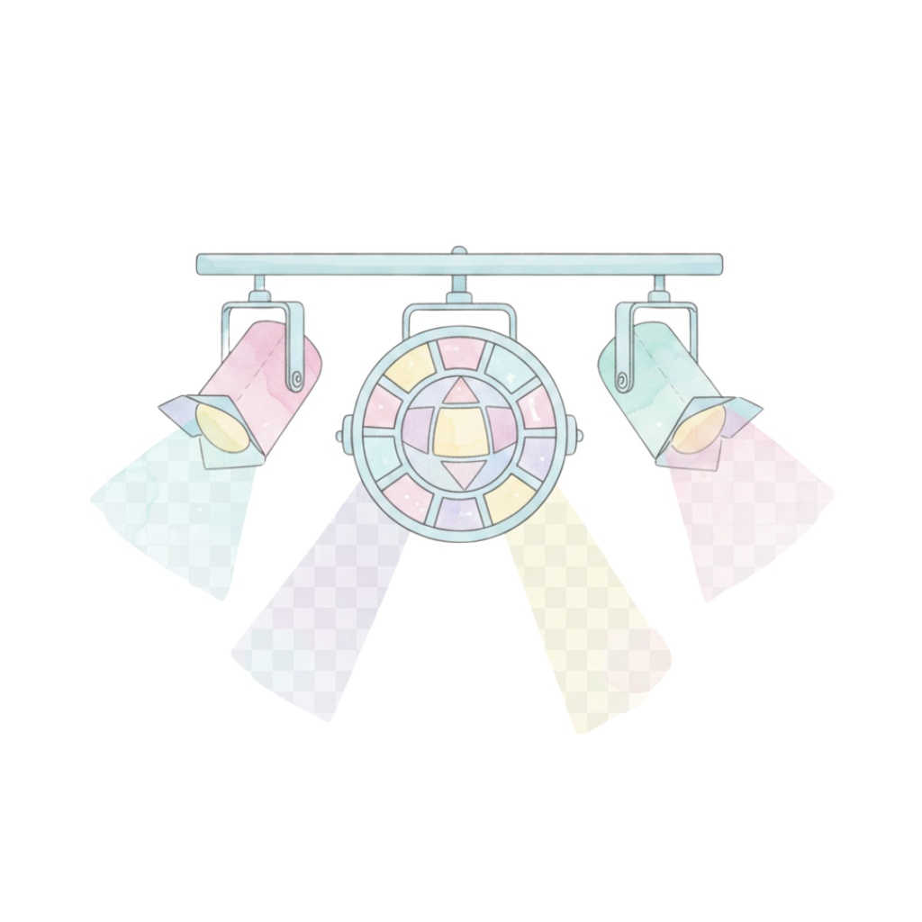 【PNG素材】大人可愛いディスコクリップアートセット(全12種/水彩スタイル/背景透過)