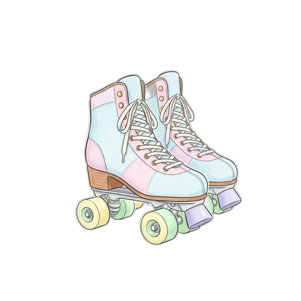 【PNG素材】大人可愛いディスコクリップアートセット(全12種/水彩スタイル/背景透過)