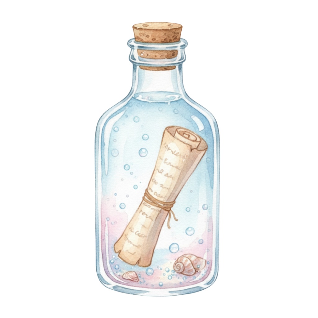 【PNG素材】大人可愛いマーメイドクリップアートセット(全15種/水彩スタイル/背景透過)