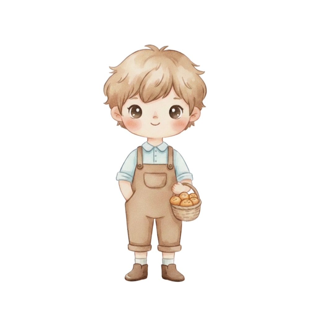 【PNG素材】大人可愛い森の仲間たちクリップアートセット(全12種/水彩スタイル/背景透過)