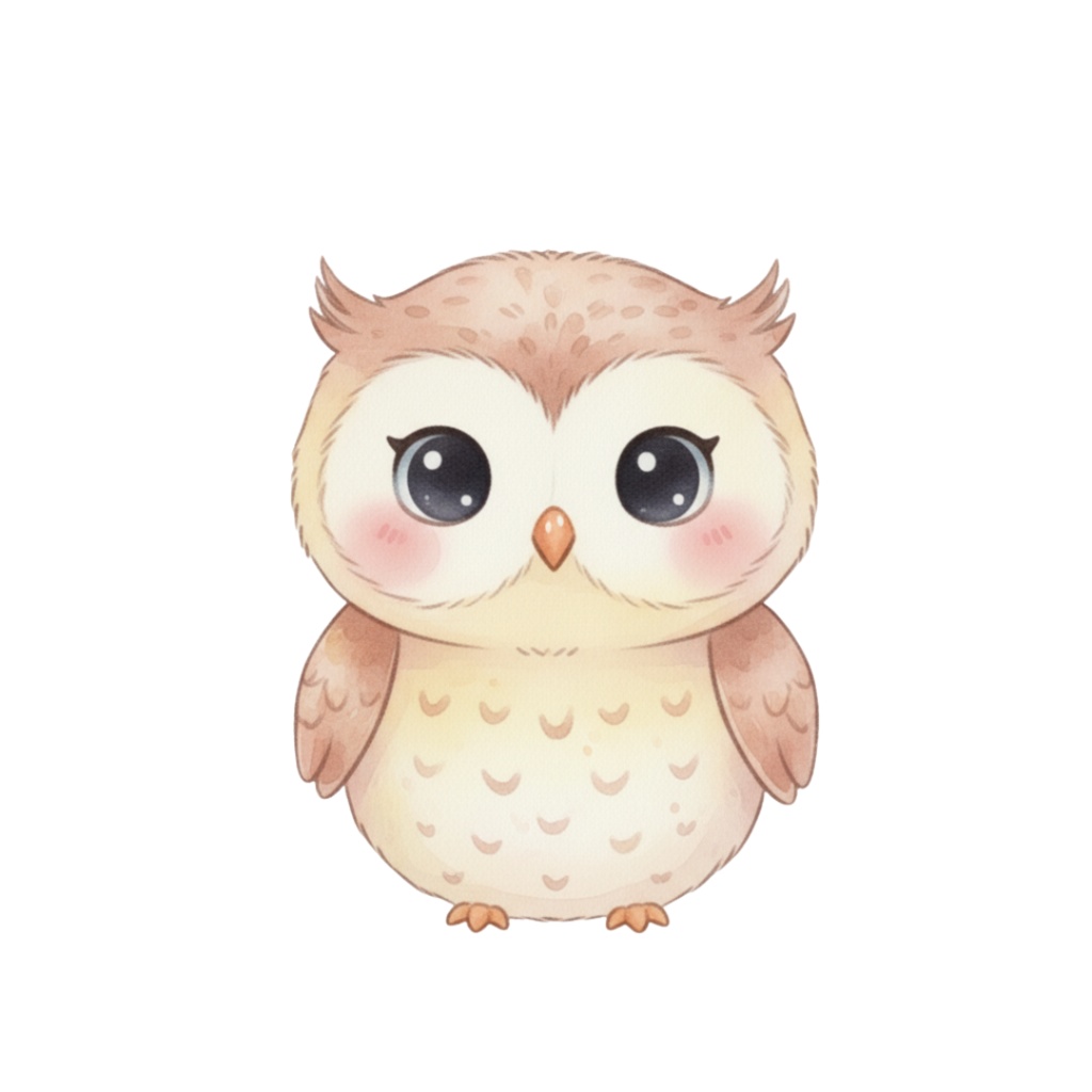 【PNG素材】大人可愛い森の仲間たちクリップアートセット(全12種/水彩スタイル/背景透過)