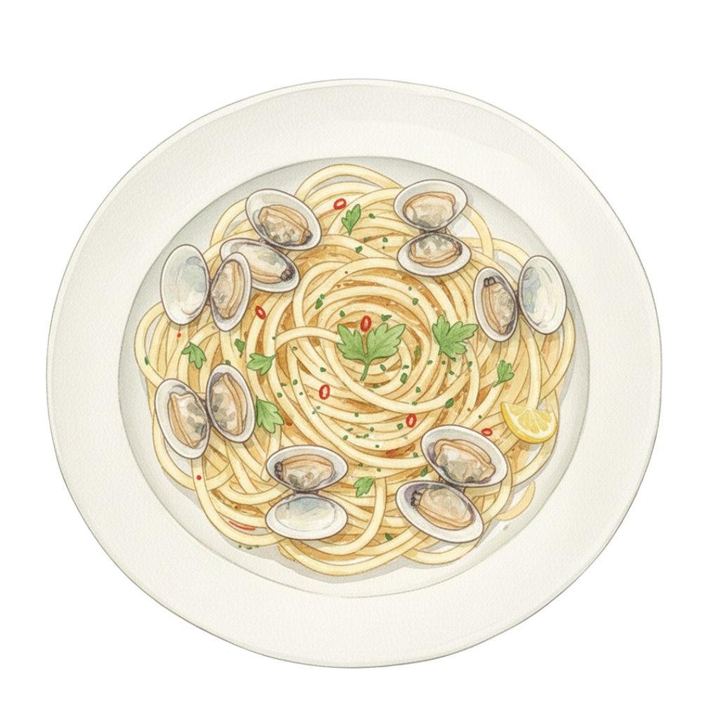 【PNG素材】レトロイタリアンクリップアートセット(全15種/水彩スタイル/背景透過)