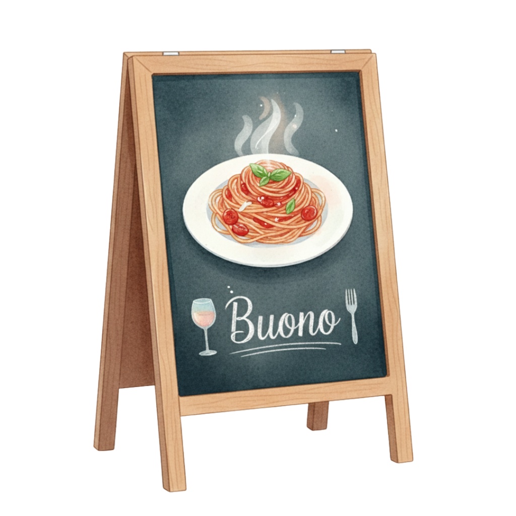 【PNG素材】レトロイタリアンクリップアートセット(全15種/水彩スタイル/背景透過)