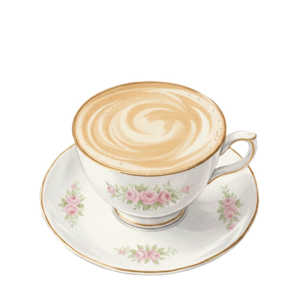 【PNG素材】大人可愛いウィンターカフェクリップアートセット(全15種/水彩スタイル/背景透過)