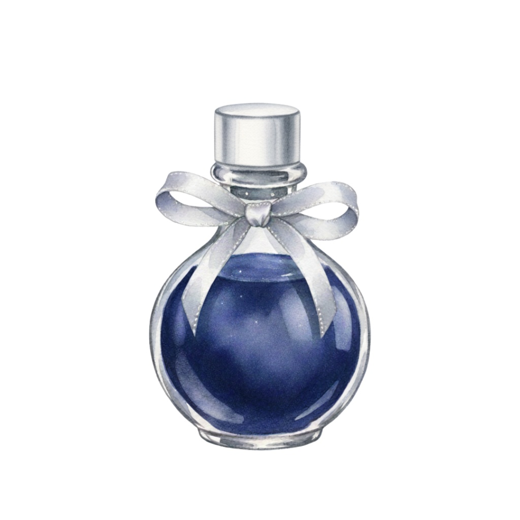 【PNG素材】大人可愛いネイビーなアリスの世界クリップアートセット(全15種/水彩スタイル/背景透過)