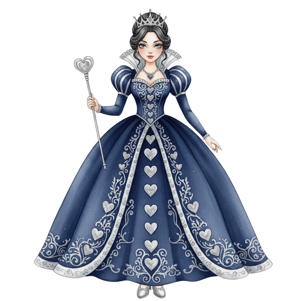 【PNG素材】大人可愛いネイビーなアリスの世界クリップアートセット(全15種/水彩スタイル/背景透過)