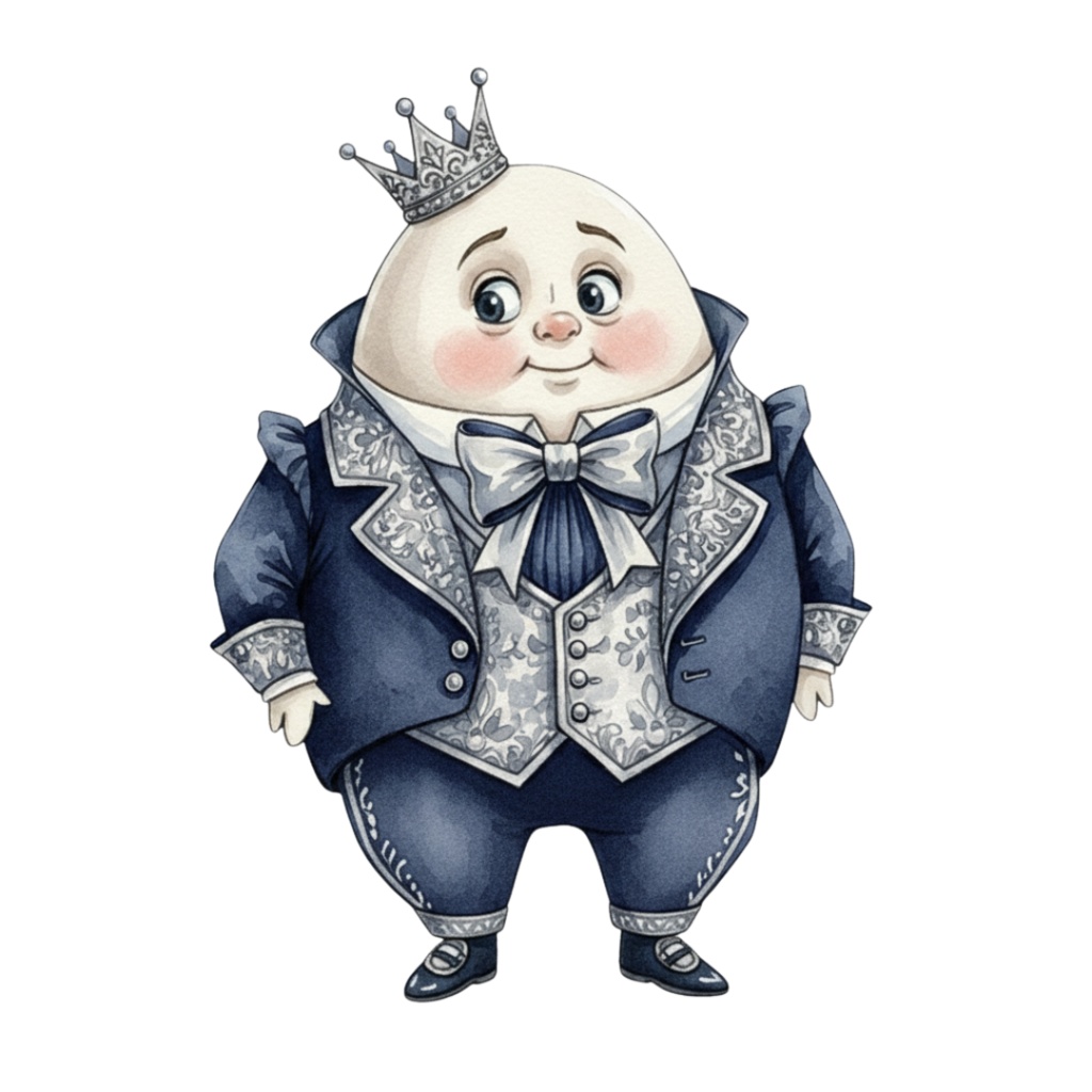 【PNG素材】大人可愛いネイビーなアリスの世界クリップアートセット(全15種/水彩スタイル/背景透過)