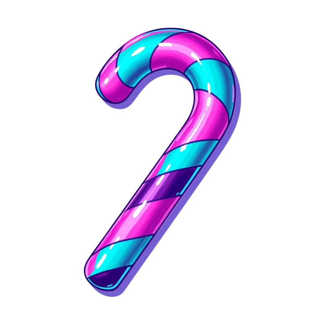 【PNG素材】大人可愛いポップネオンクリスマスクリップアートセット(全15種/レトロポップ/背景透過)