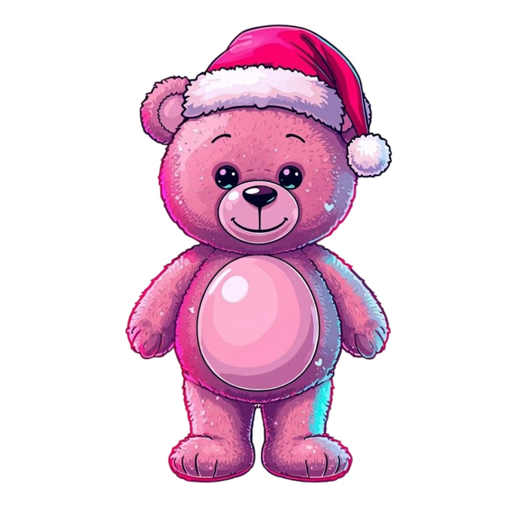 【PNG素材】大人可愛いポップネオンクリスマスクリップアートセット(全15種/レトロポップ/背景透過)