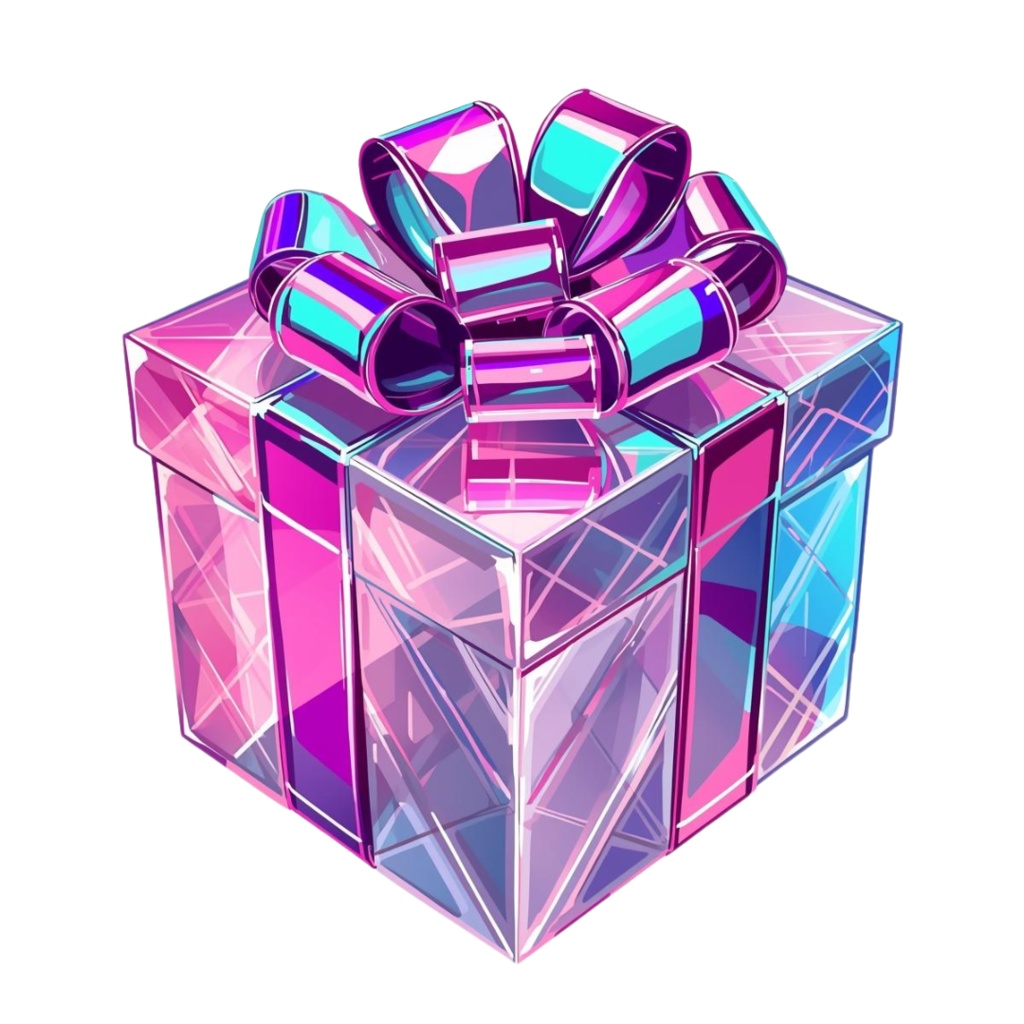 【PNG素材】大人可愛いポップネオンクリスマスクリップアートセット(全15種/レトロポップ/背景透過)