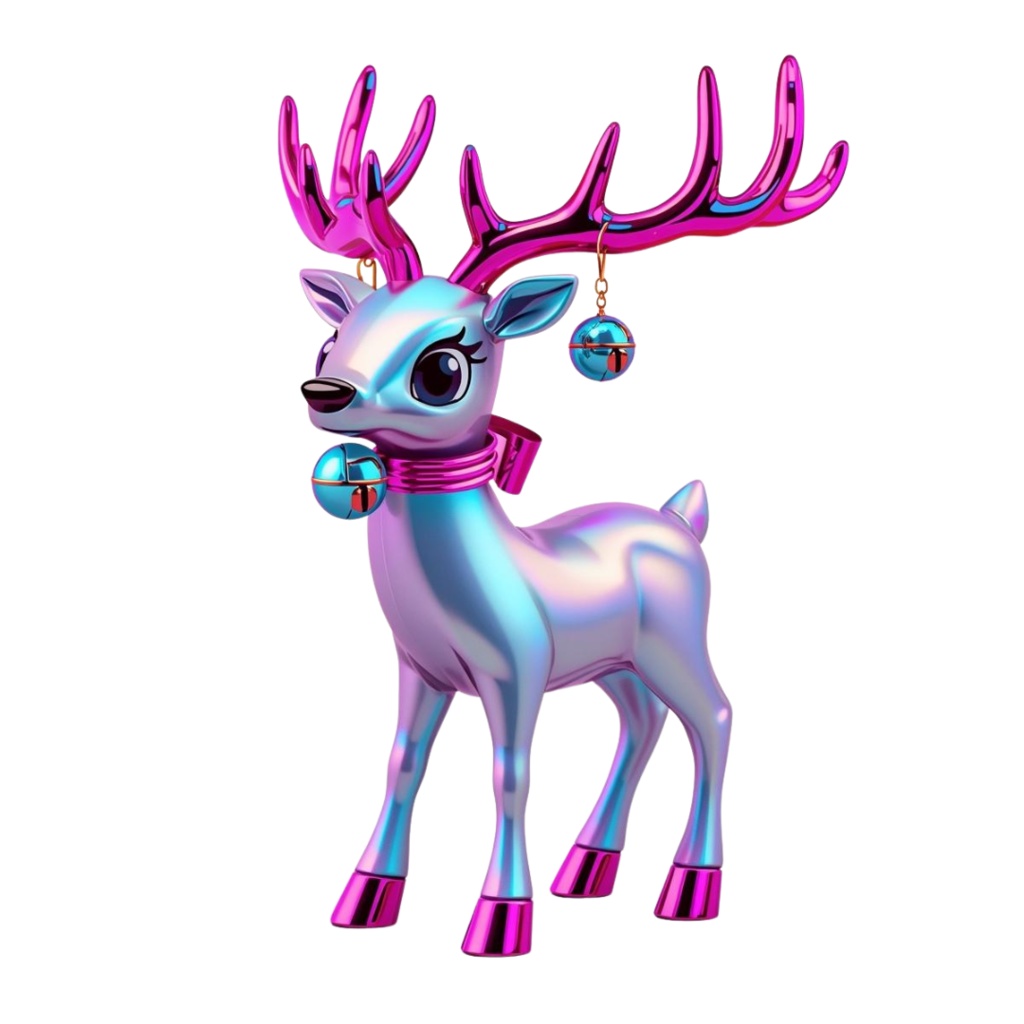 【PNG素材】大人可愛いポップネオンクリスマスクリップアートセット(全15種/レトロポップ/背景透過)