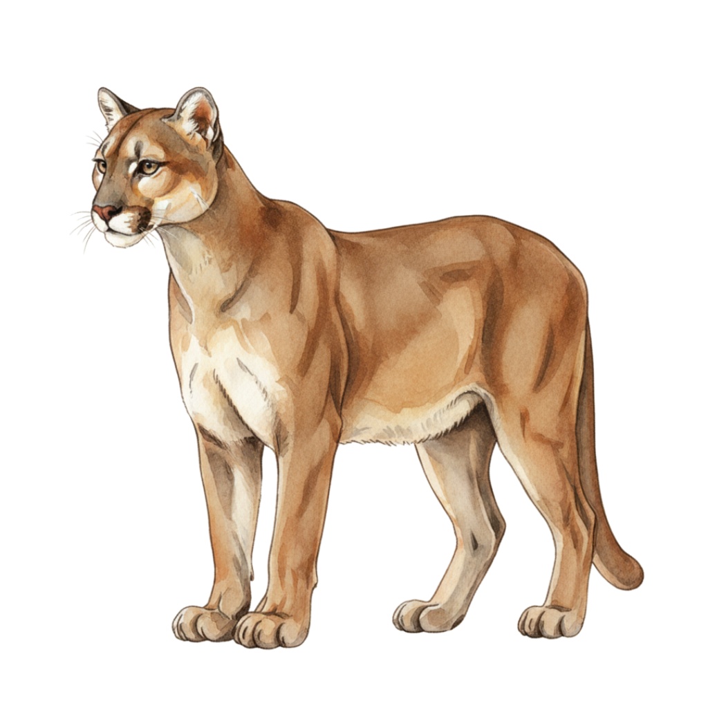 【PNG素材】大人可愛いワイルドアニマルリップアートセット(全15種/水彩スタイル/背景透過)