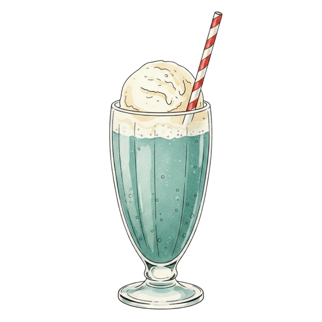 【PNG素材】大人可愛いレトロアメリカンダイナークリップアートセット(全15種/ヴィンテージスタイル/背景透過)